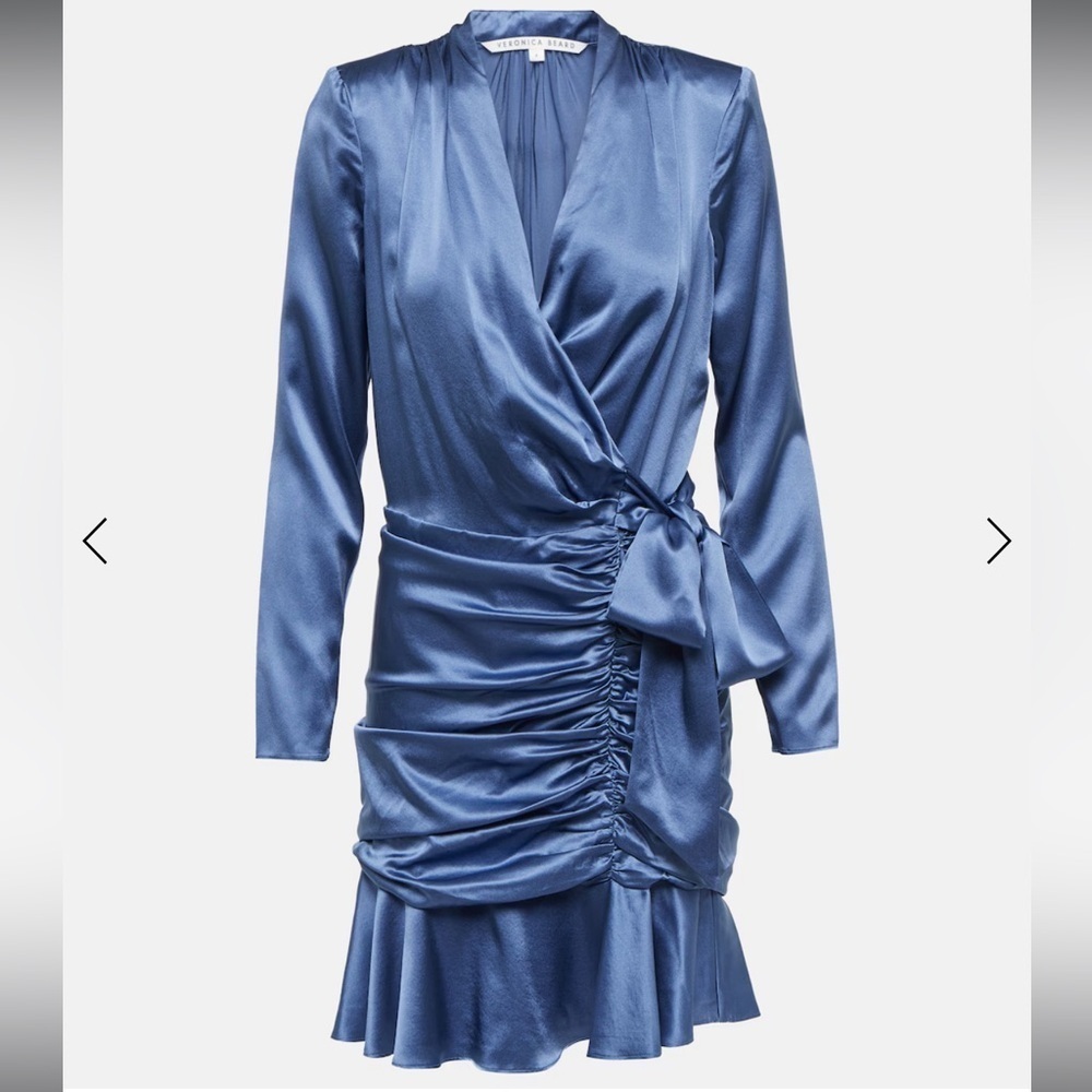 Veronica Beard Agatha Silk Satin Wrap Dress